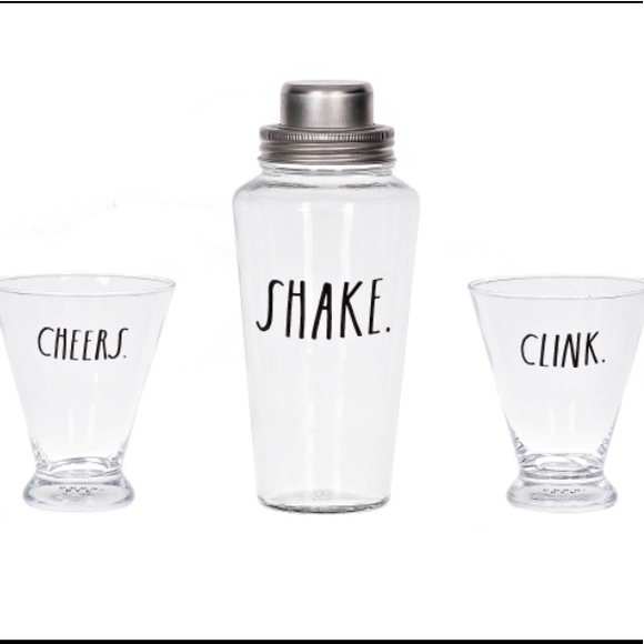 Rae Dunn Other - NIB Rae Dunn cocktail shaker & glasses set